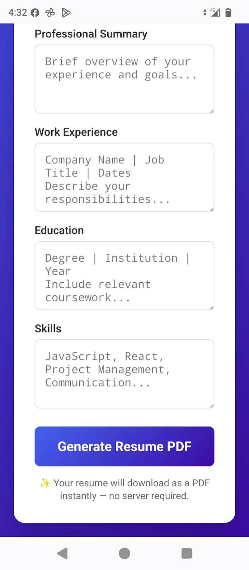 Resume Rocket - AI Resume Builder screenshot 3