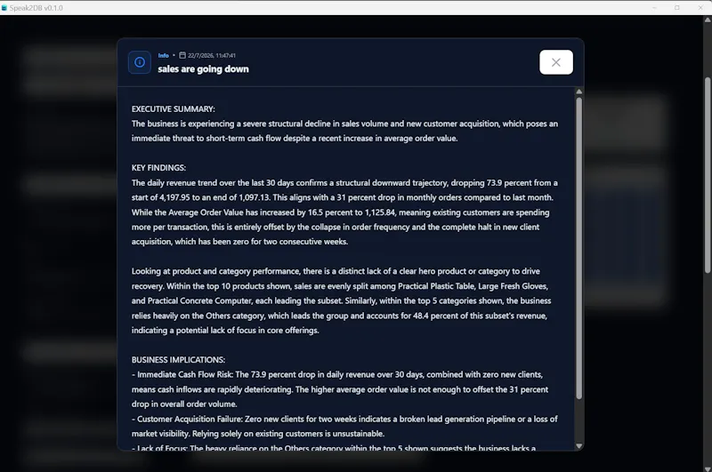 Speak2DB screenshot 5