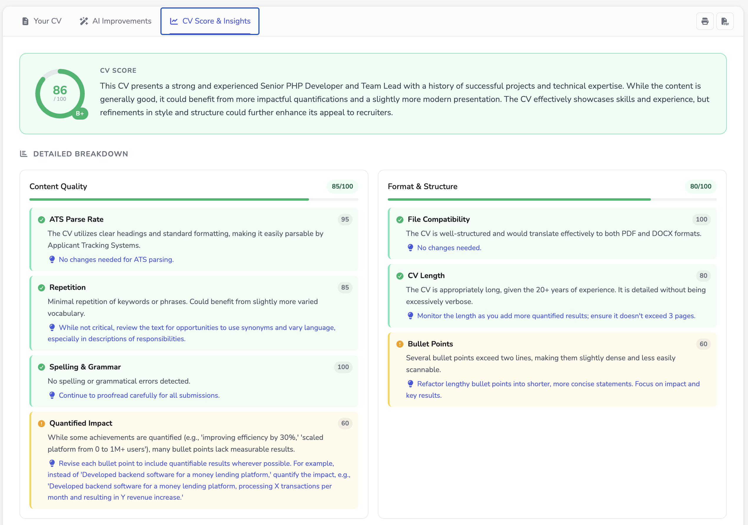 AIJobScout: Free CV Quality Checker gallery image