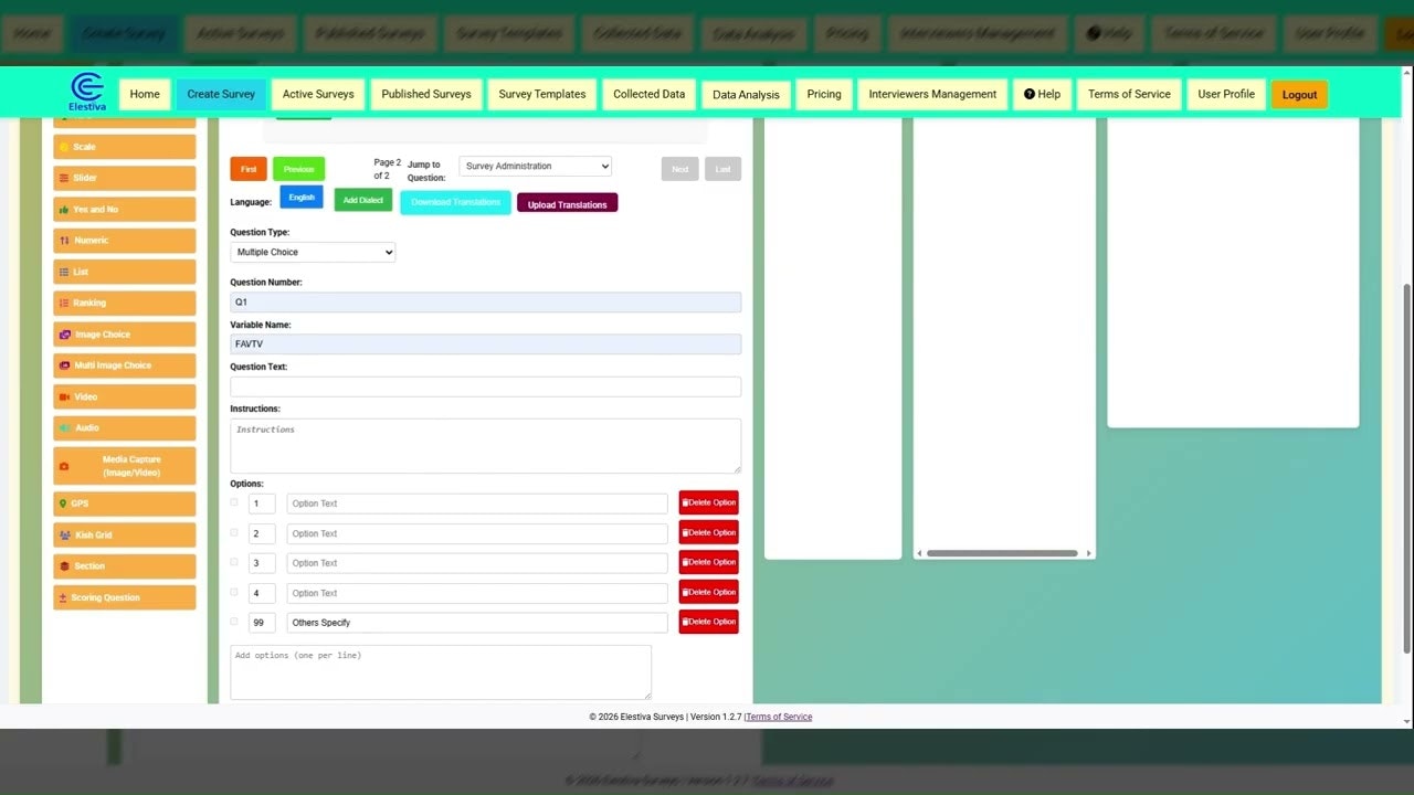 Multilingual surveys and panels platform media 1