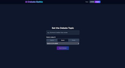 AI Debate Battle gallery image