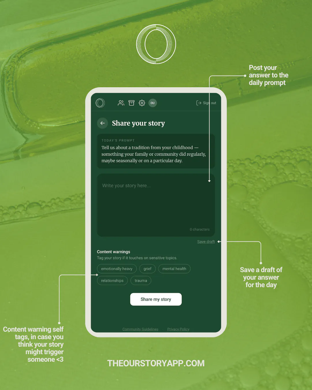 The OurStory App gallery image