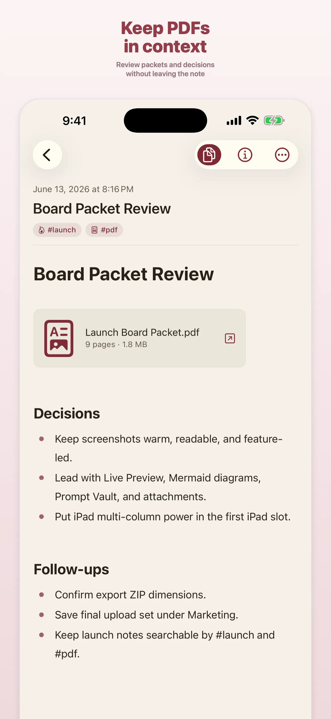 Ember: Markdown Notes gallery image