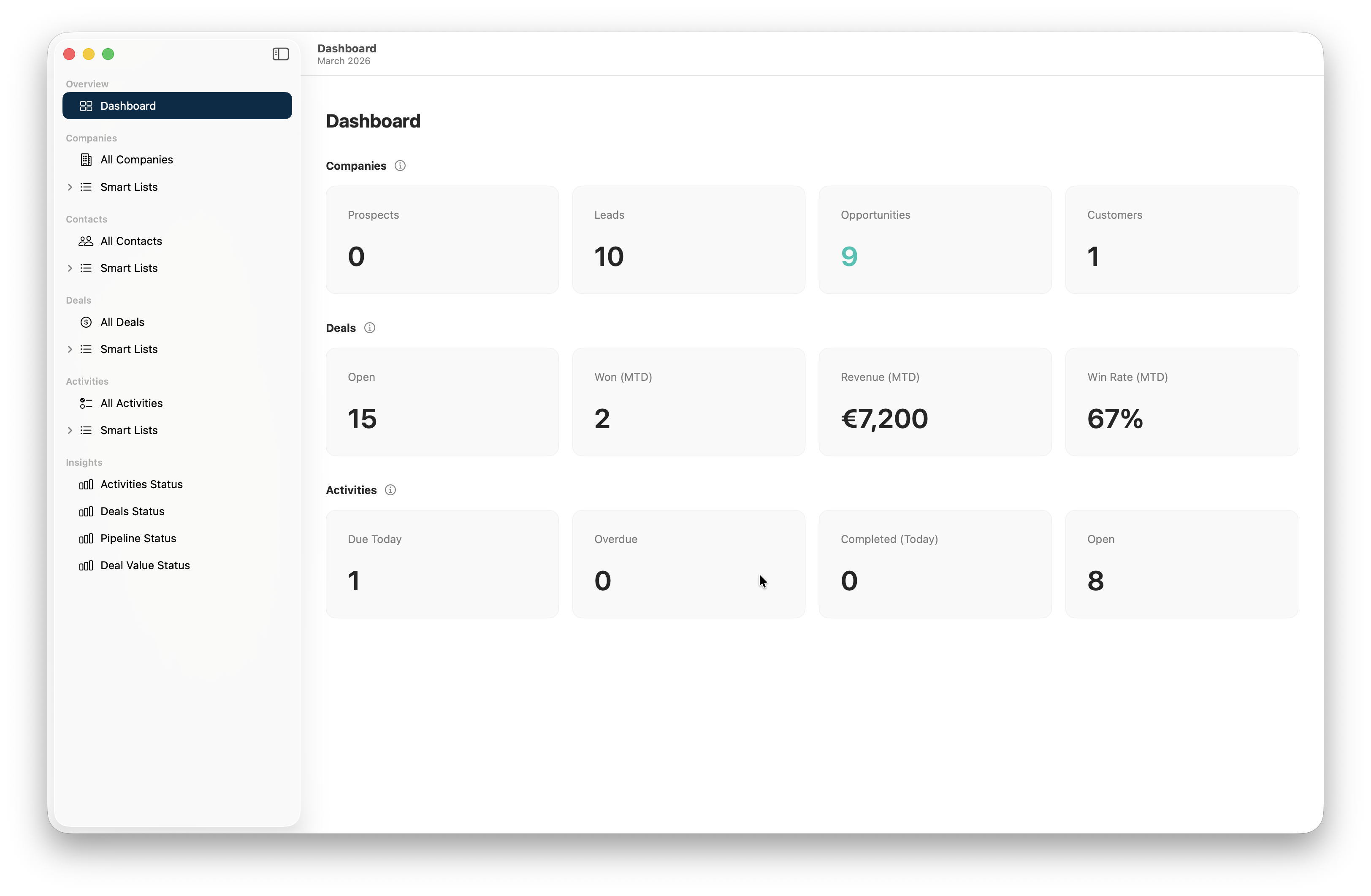 HubLite — Mac CRM for Professionals gallery image