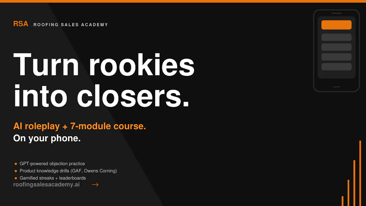 Roofing Sales Academy product