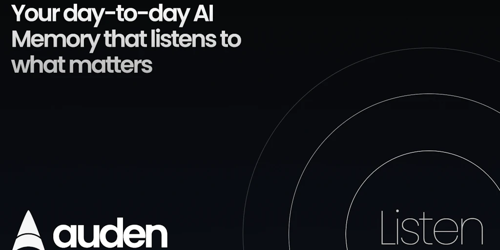 Auden:您隨時傾聽並記住的日常AI記憶