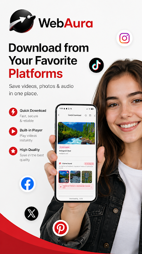 A Private Browser, Downloader& music hub gallery image