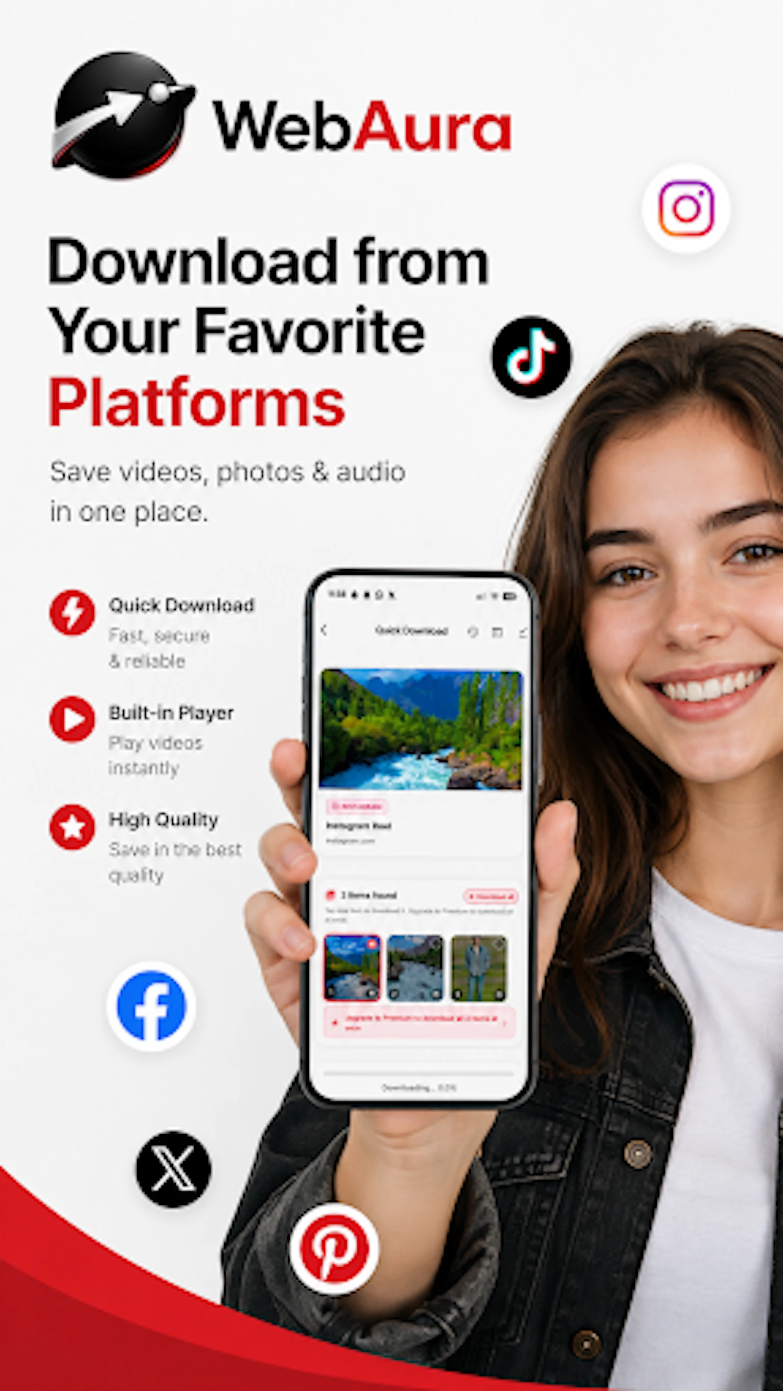 A Private Browser, Downloader& music hub screenshot 4