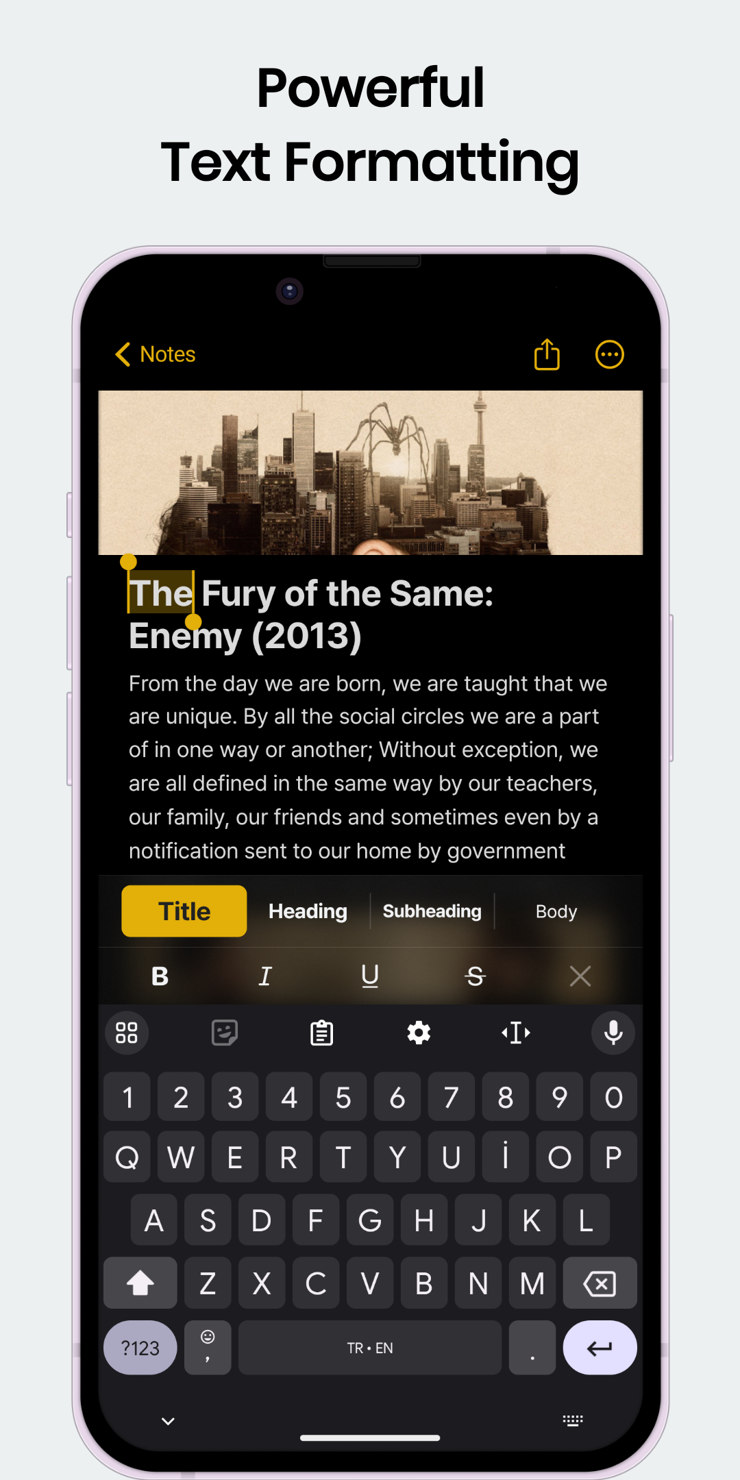 Notlar - Android için iOS notları media 4