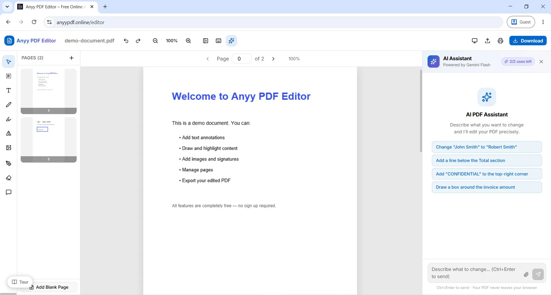 Anyy PDF Editor gallery image