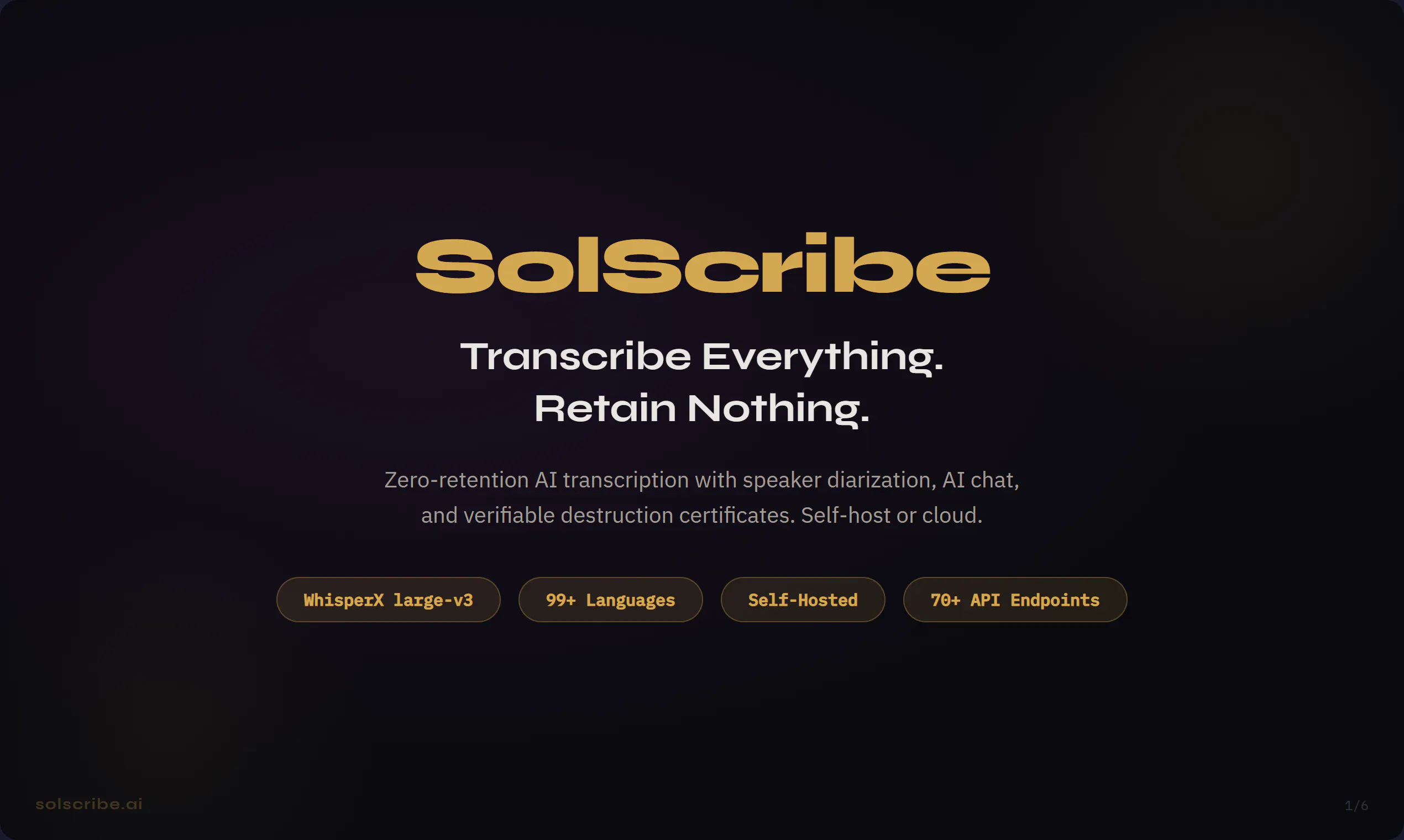 SolScribe 제품 배너