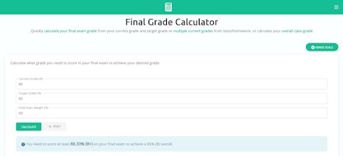 Final Grade Calculator gallery image