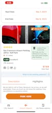 On Air Parking mobile reservations app gallery image