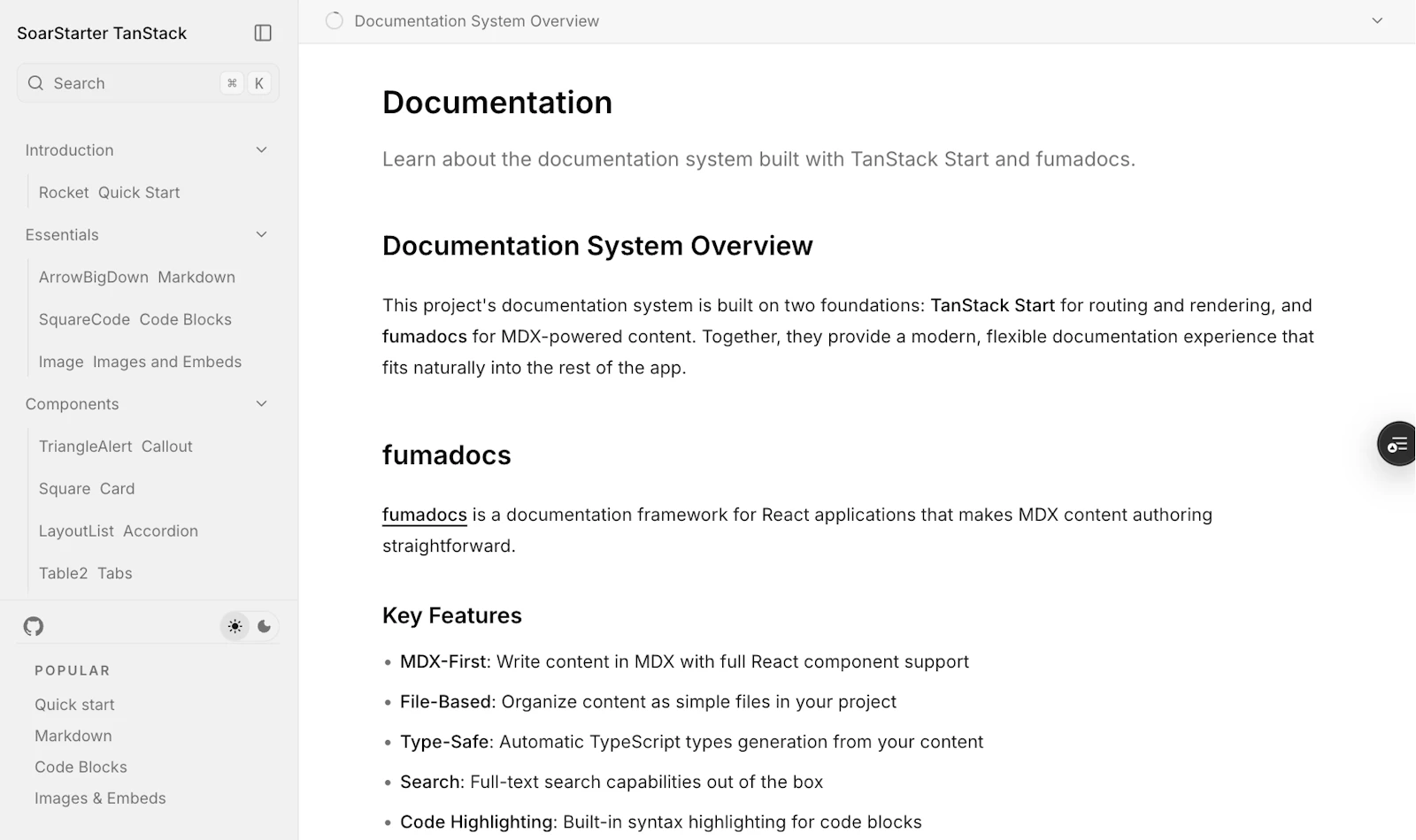 SoarStarter TanStack screenshot 4