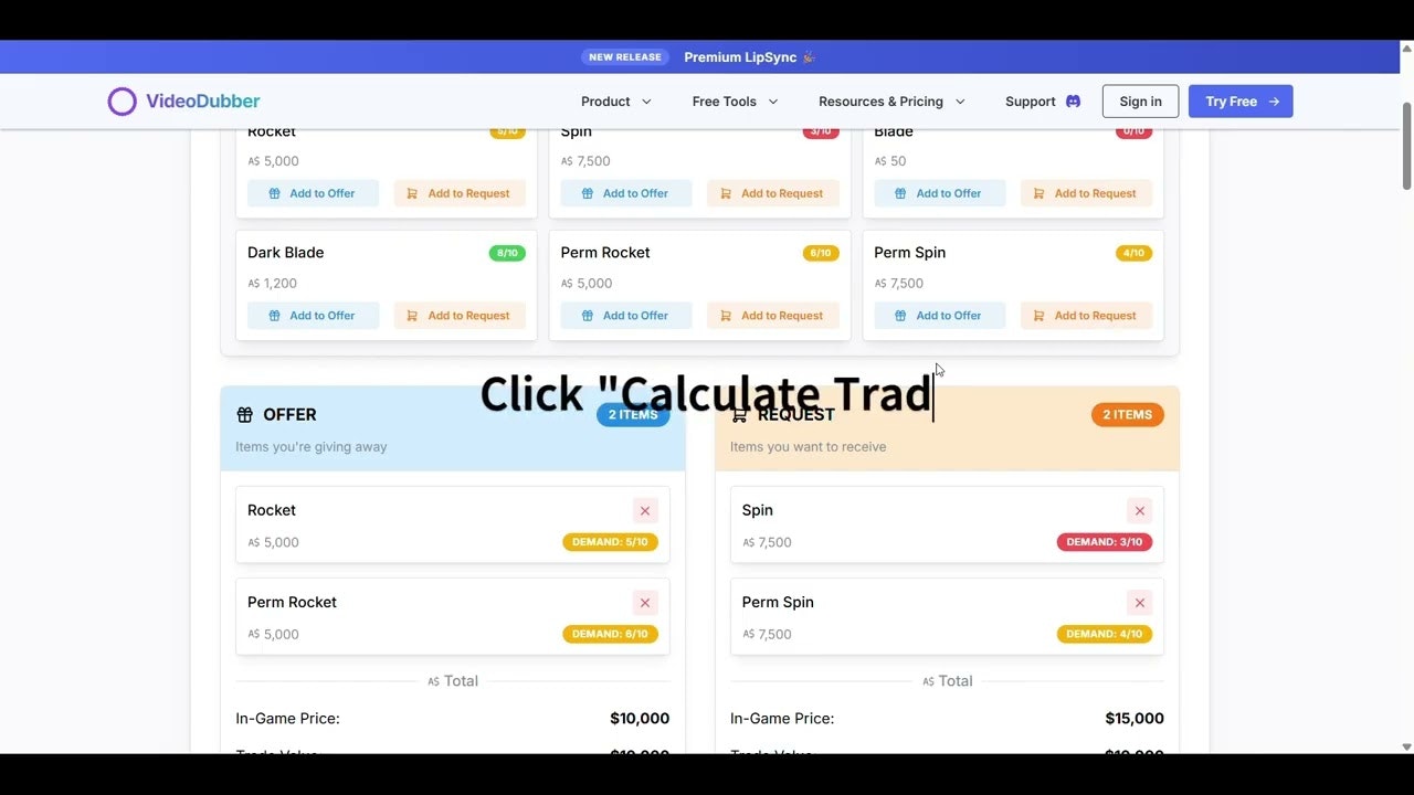 Blox Fruits Trade Calculator gallery image