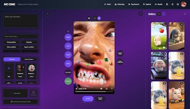 MOONK - Platform for AI-video content gallery image