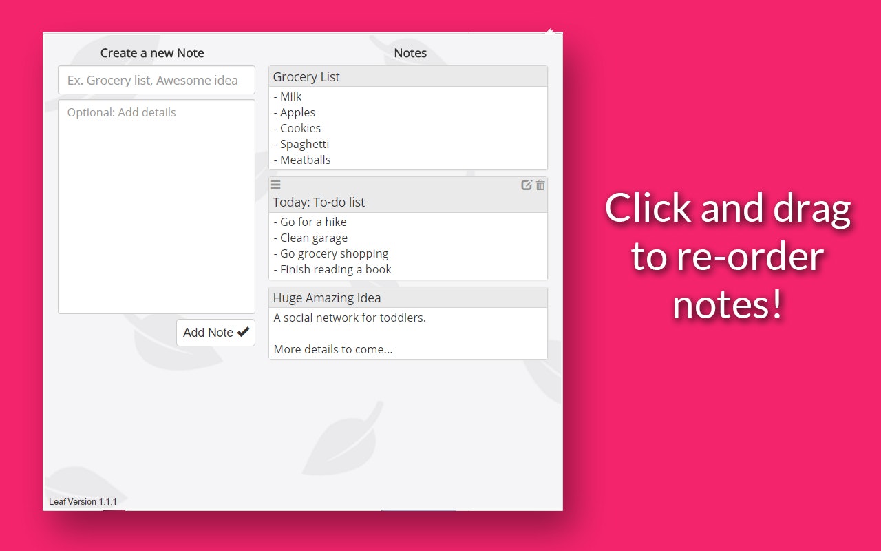 Leaf: Simple Notes gallery image