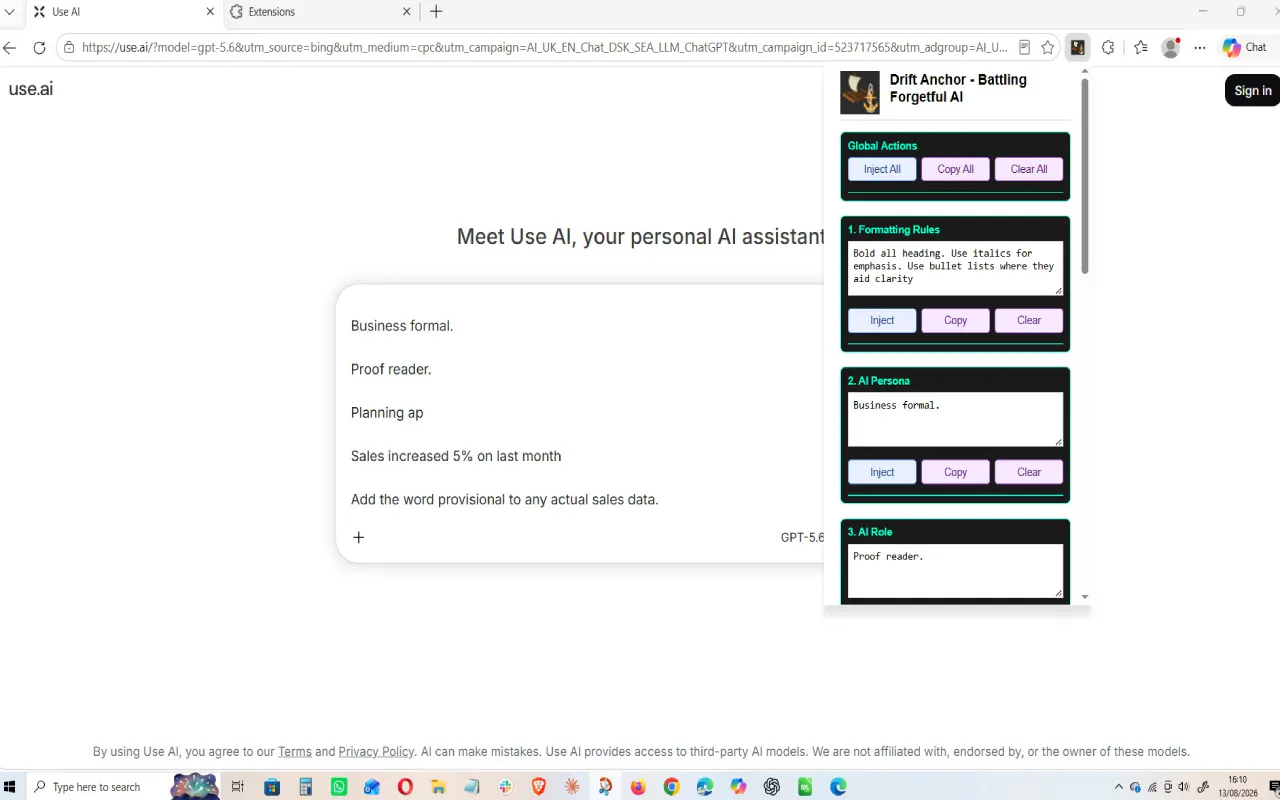 Drift Anchor – Prompt Edge Ext gallery image