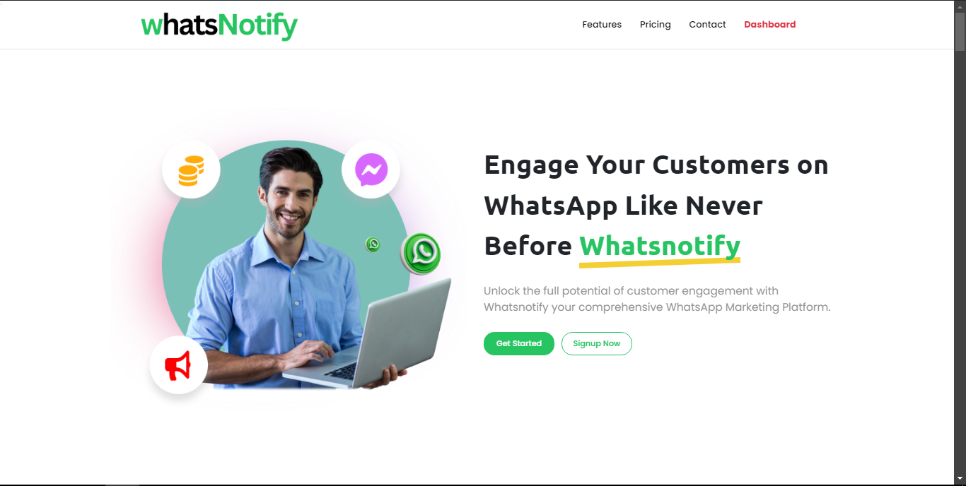 Mídia 1 de WhatsNotify - Magia para o seu negócio