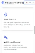 US Visa Interviews with AI gallery image