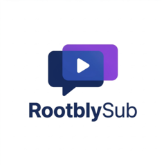 RootblySub - Subtitle Gen for Youtube - Product Hunt launch logo and brand identity