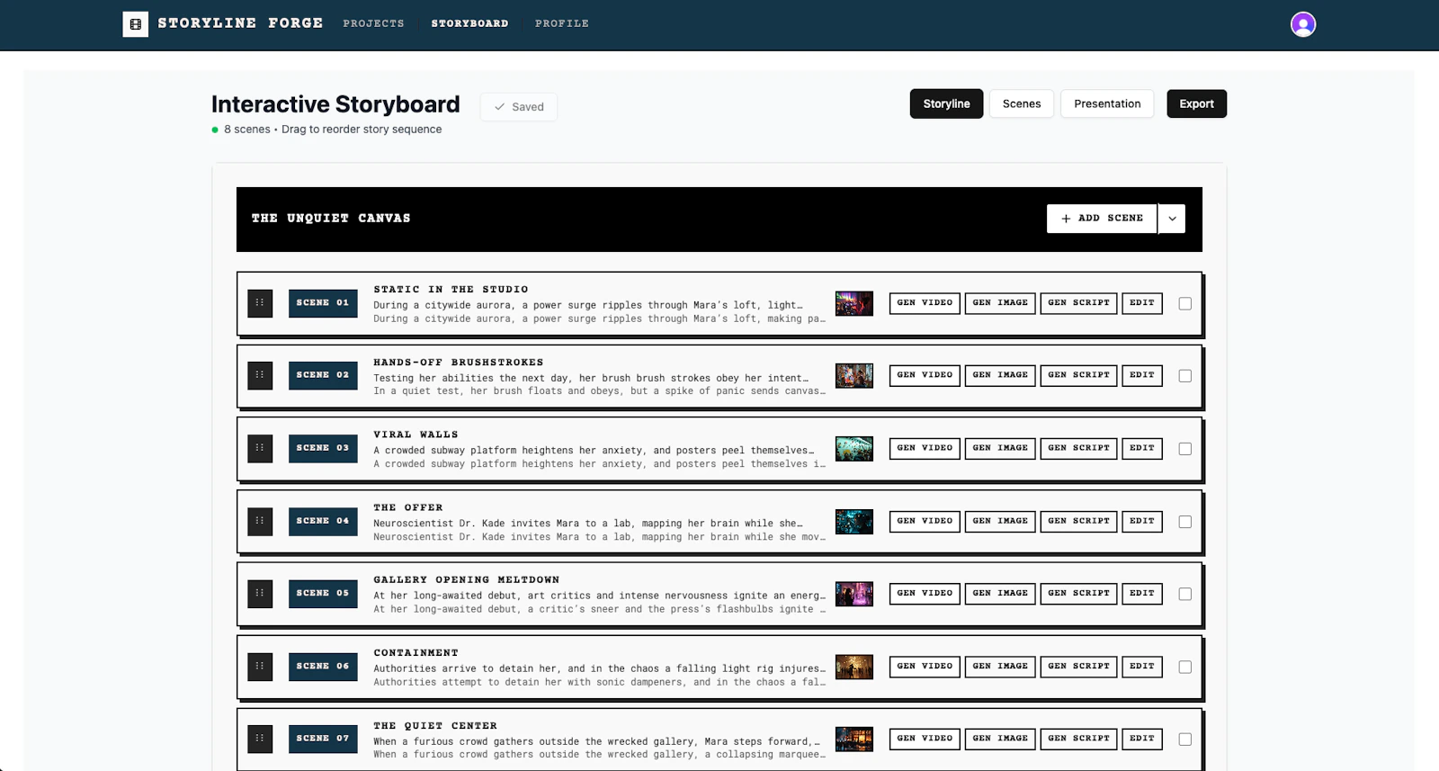 Storyline Forge screenshot 3