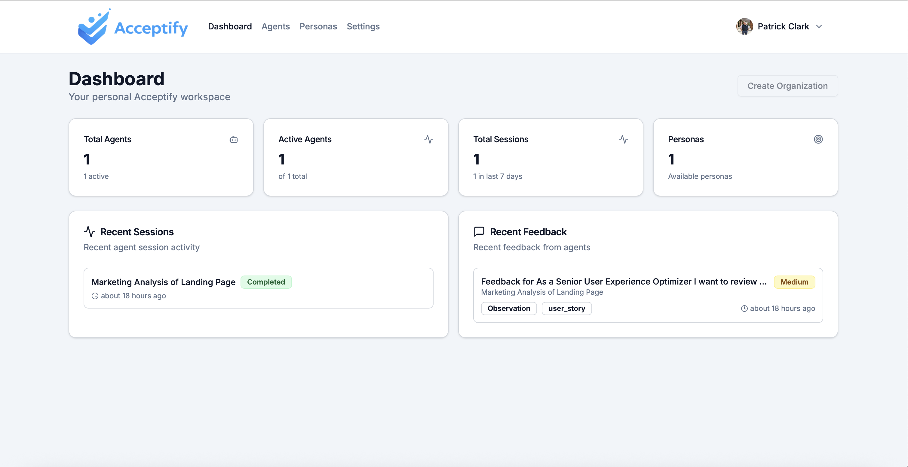 Acceptify - Screenshot 2 showing product features and functionality