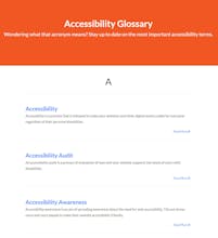 Web Accessibility Glossary gallery image