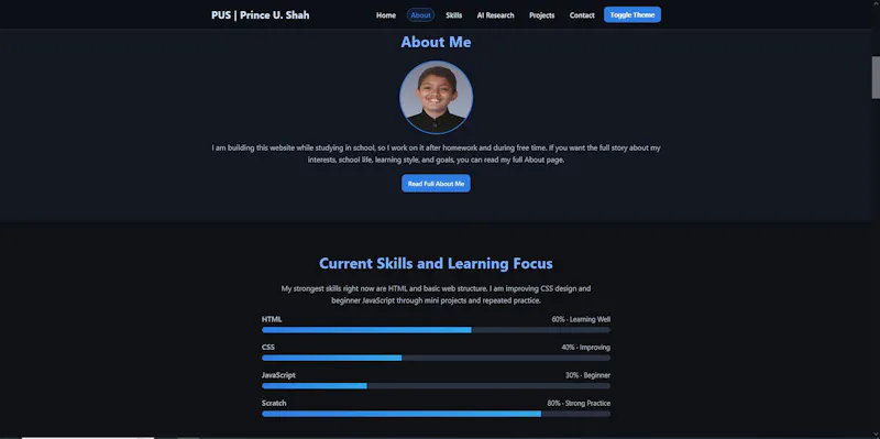 Princehacky Portfolio screenshot 1
