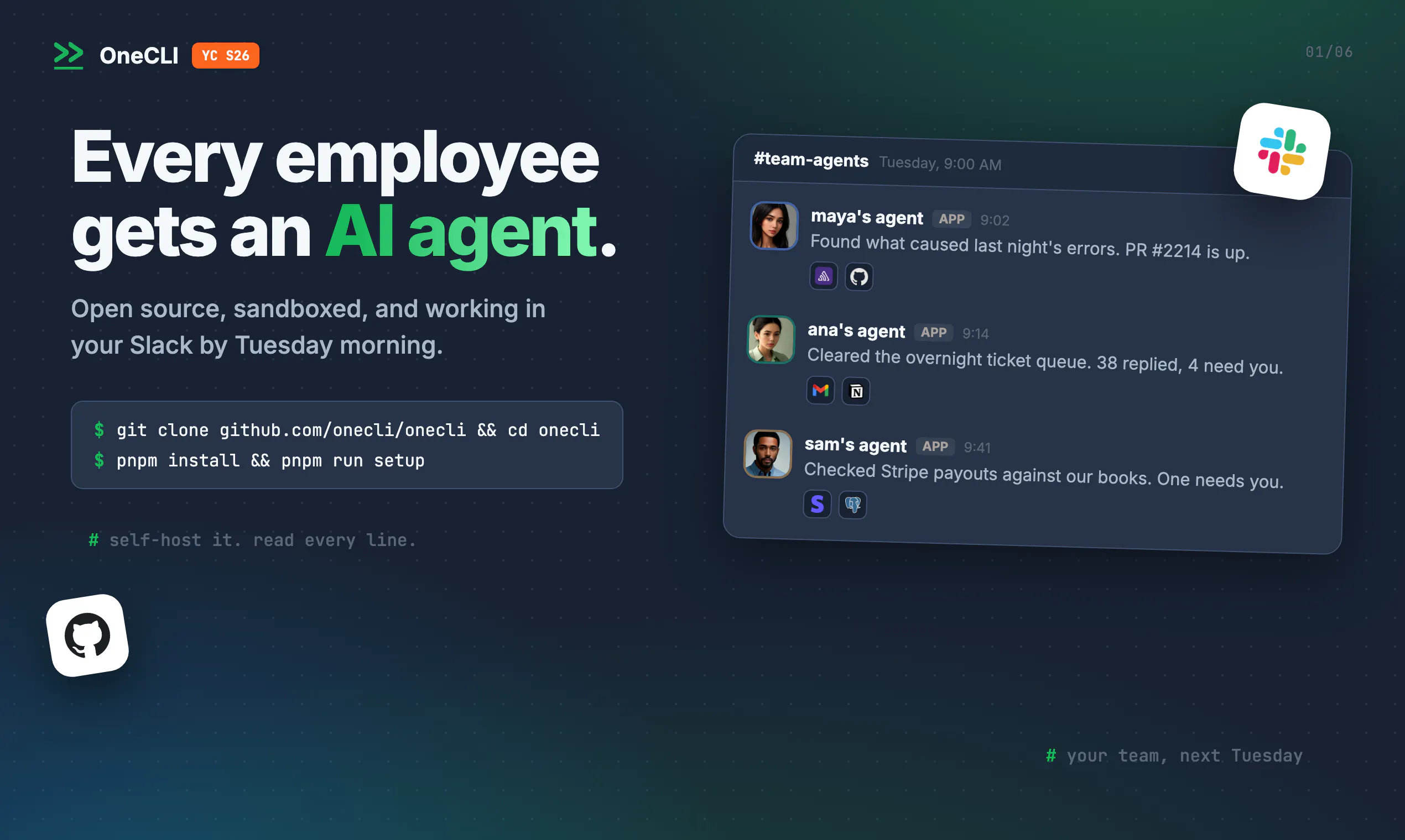 OneCLI screenshot 2