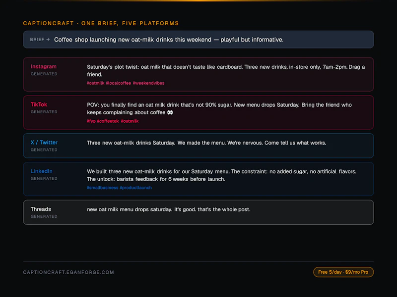 CaptionCraft screenshot 1