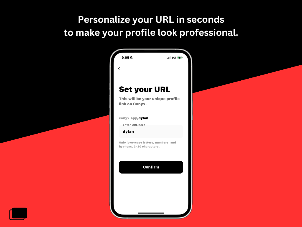 Conyx: Your Digital Business Card - Screenshot 4 showing product features and functionality