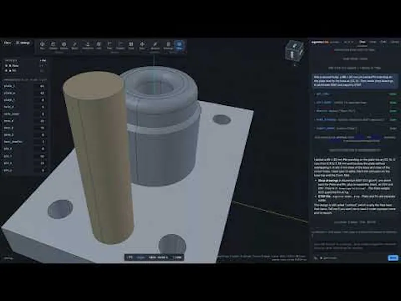 Agentic CAD screenshot 1 (video preview)