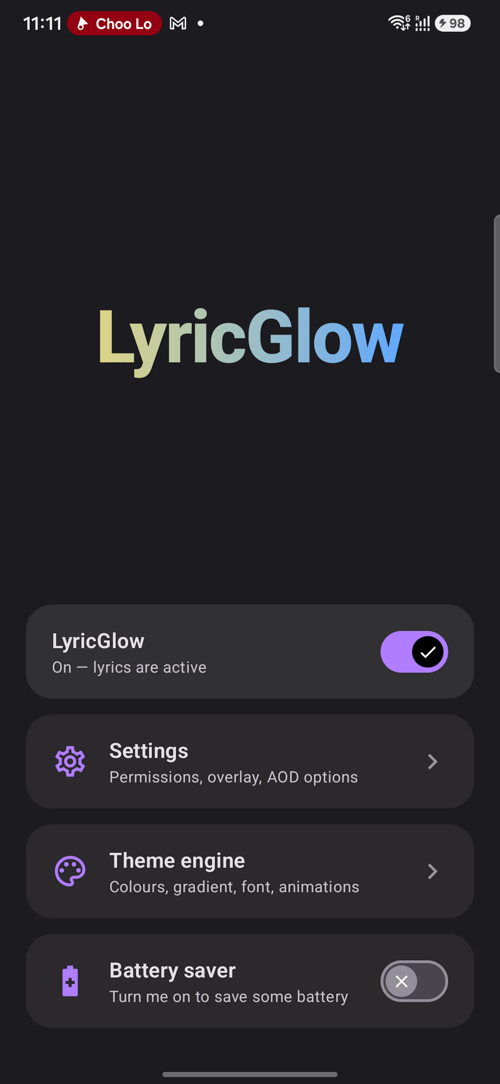 LyricGlow - lyrics on your lock screen screenshot 5