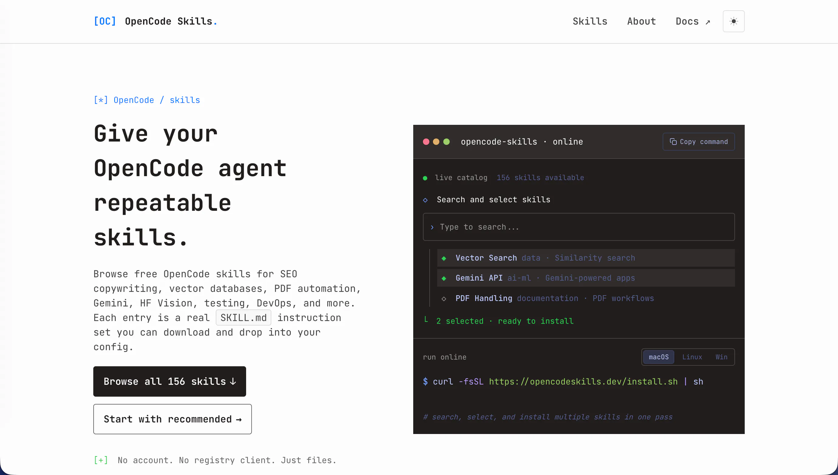 OpenCode Skills gallery image