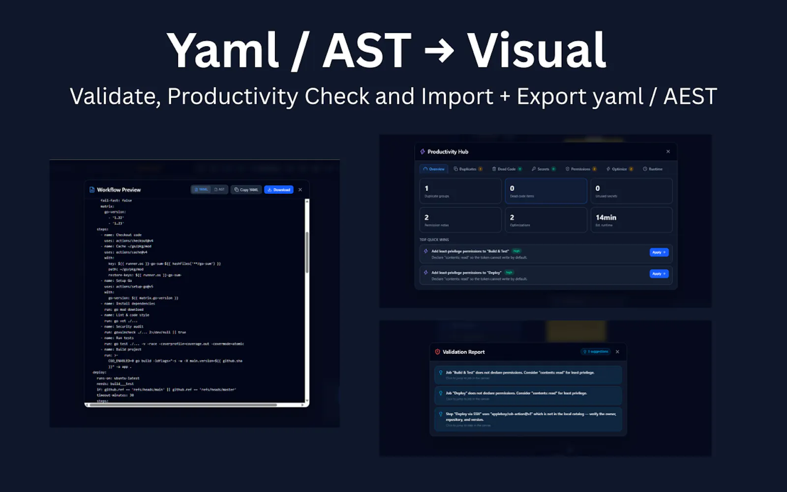 Workflow Studio - Visual GitHub Actions screenshot 2