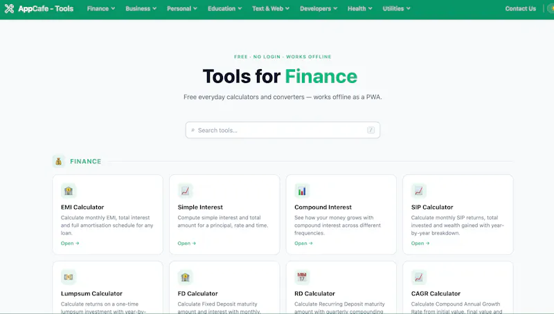 AppCafe Tools screenshot 1