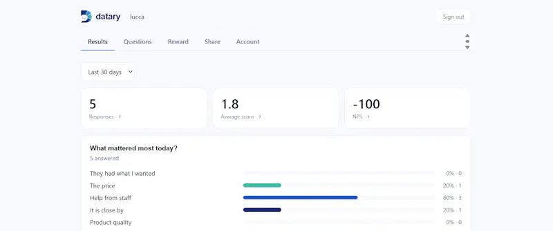 datary - The question nobody else asks screenshot 1