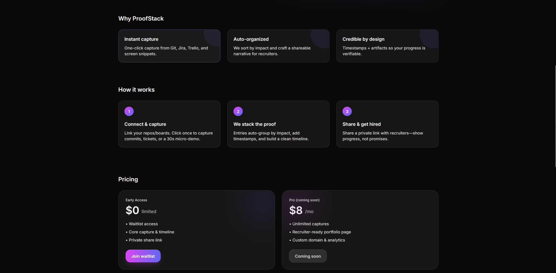 ProofStack - Screenshot 2 showing product features and functionality