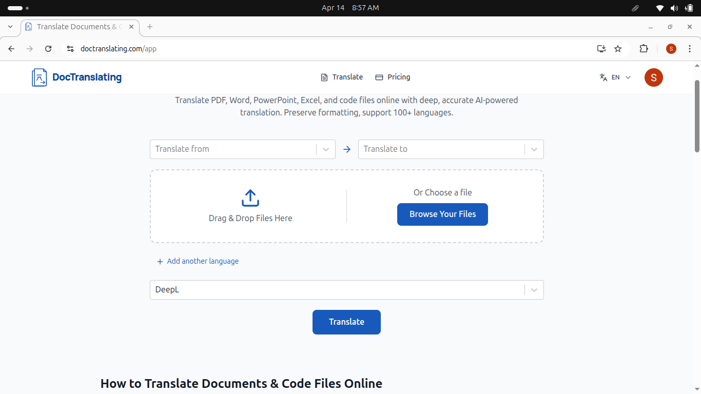 DocTranslating gallery image