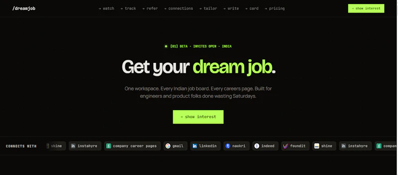DreamJob — Get your dream job screenshot 1