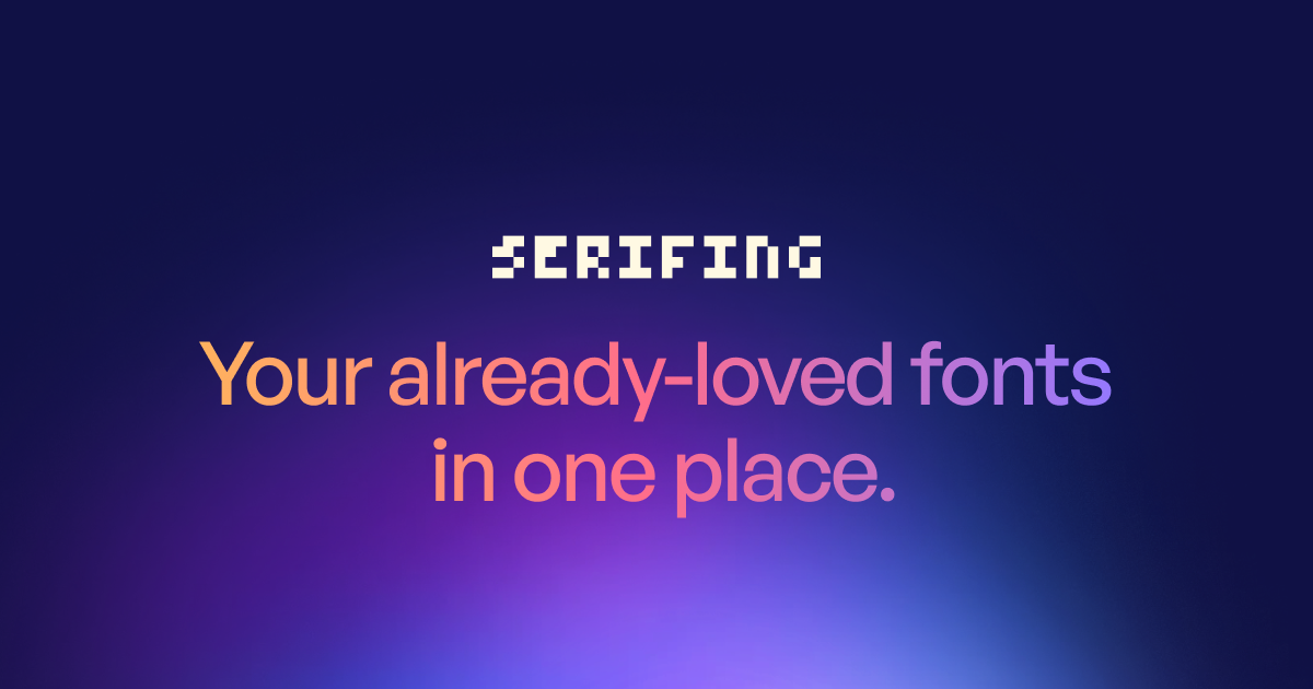 Serif.ing - Main product screenshot demonstrating key features and user interface