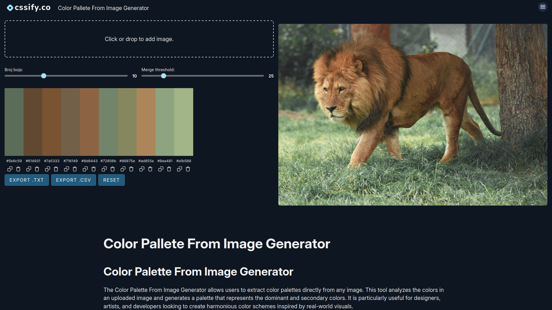 Free CSS Tools | CSSify.co gallery image