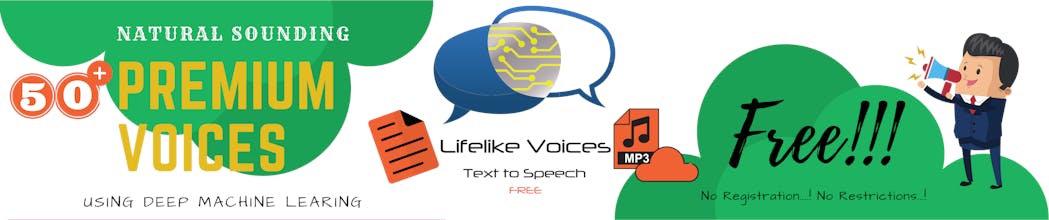 Lifelike Voices Text to Speech gallery image
