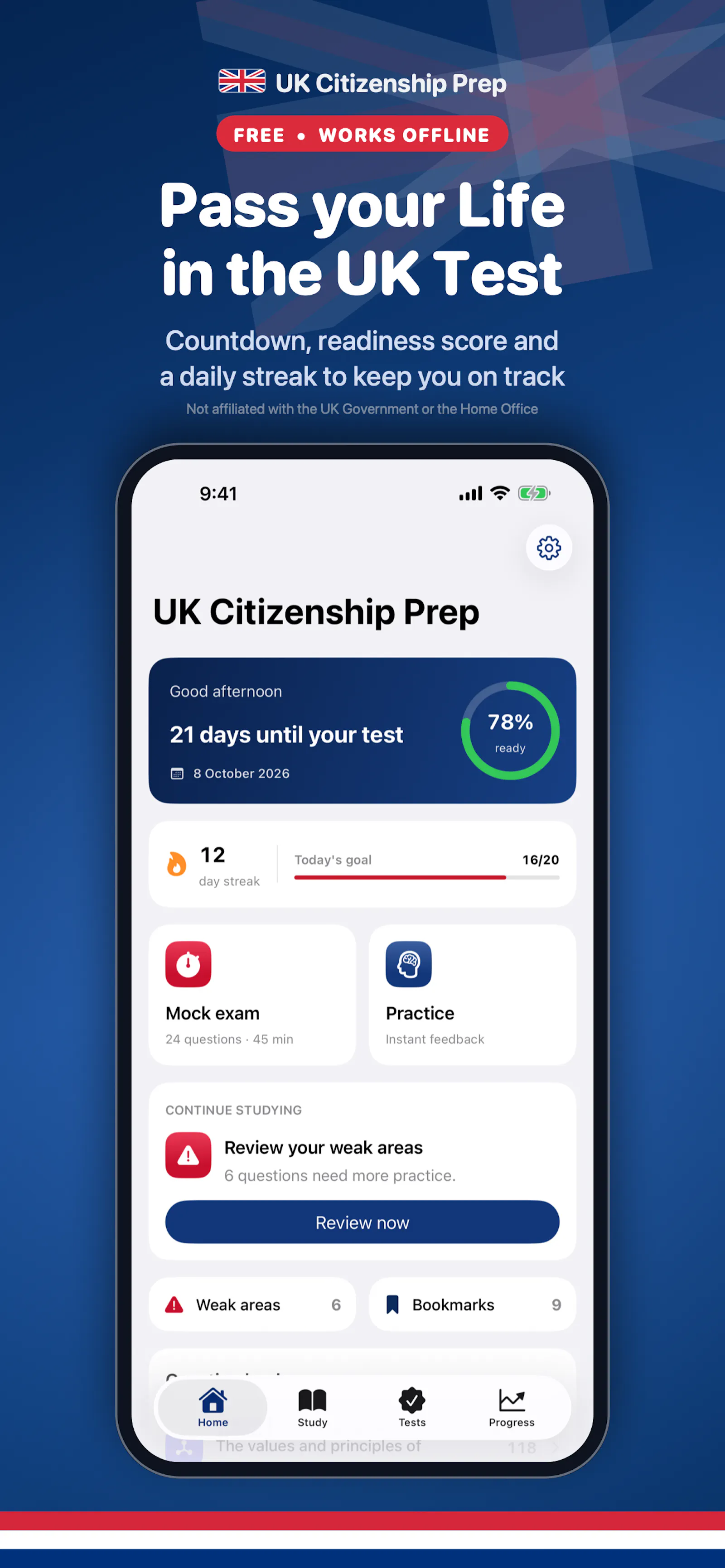 UK Test Prep screenshot 1