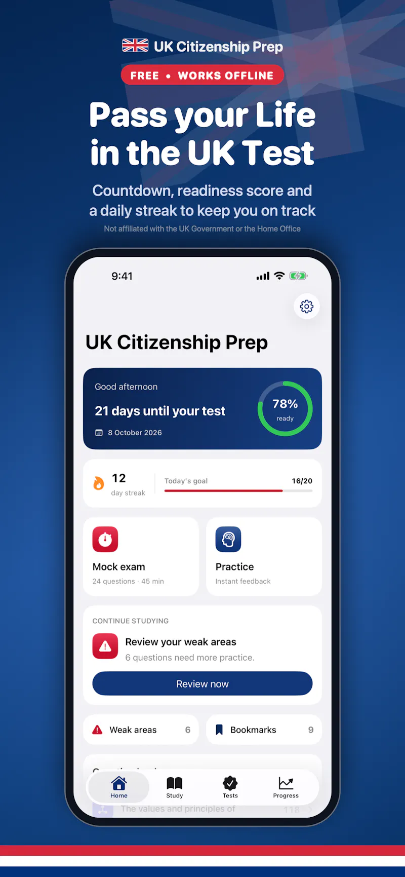 UK Test Prep screenshot 1