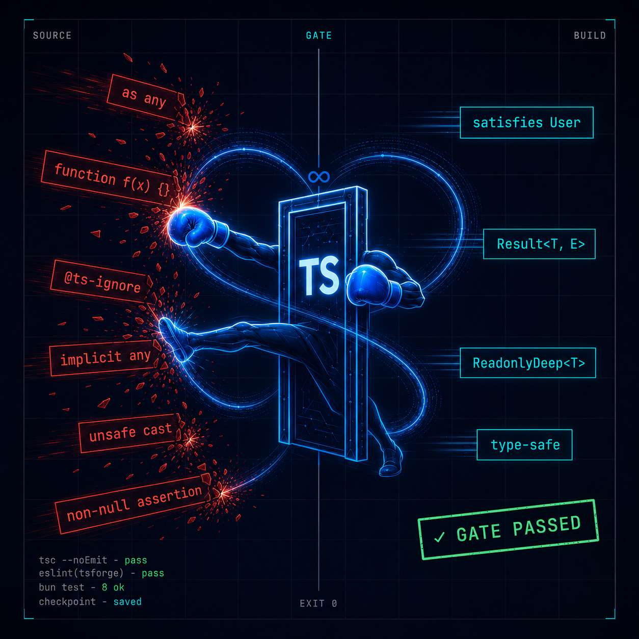 tsforge - full stack typescript harness gallery image