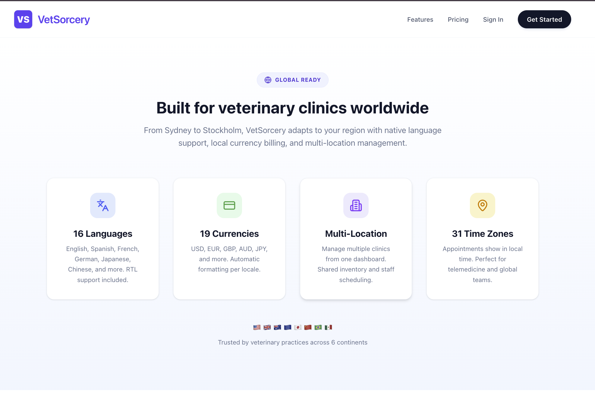 VetSorcery - Screenshot 2 showing product features and functionality