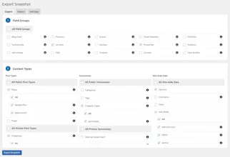 Custom Fields Snapshots gallery image