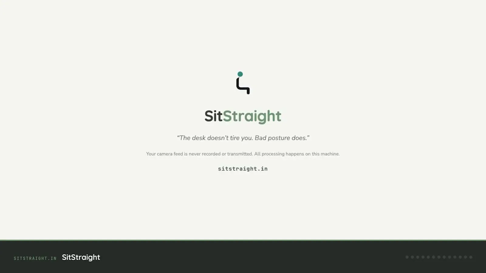 SitStraight Software screenshot 1 (video preview)